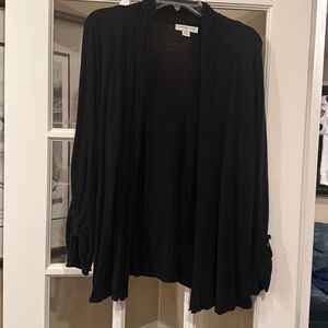 Black Coldwater Creek cardigan sweater medium